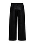 Freequent FQVEGGY Faux Leather Wide Leg Pants with Drawstring - Black 207401